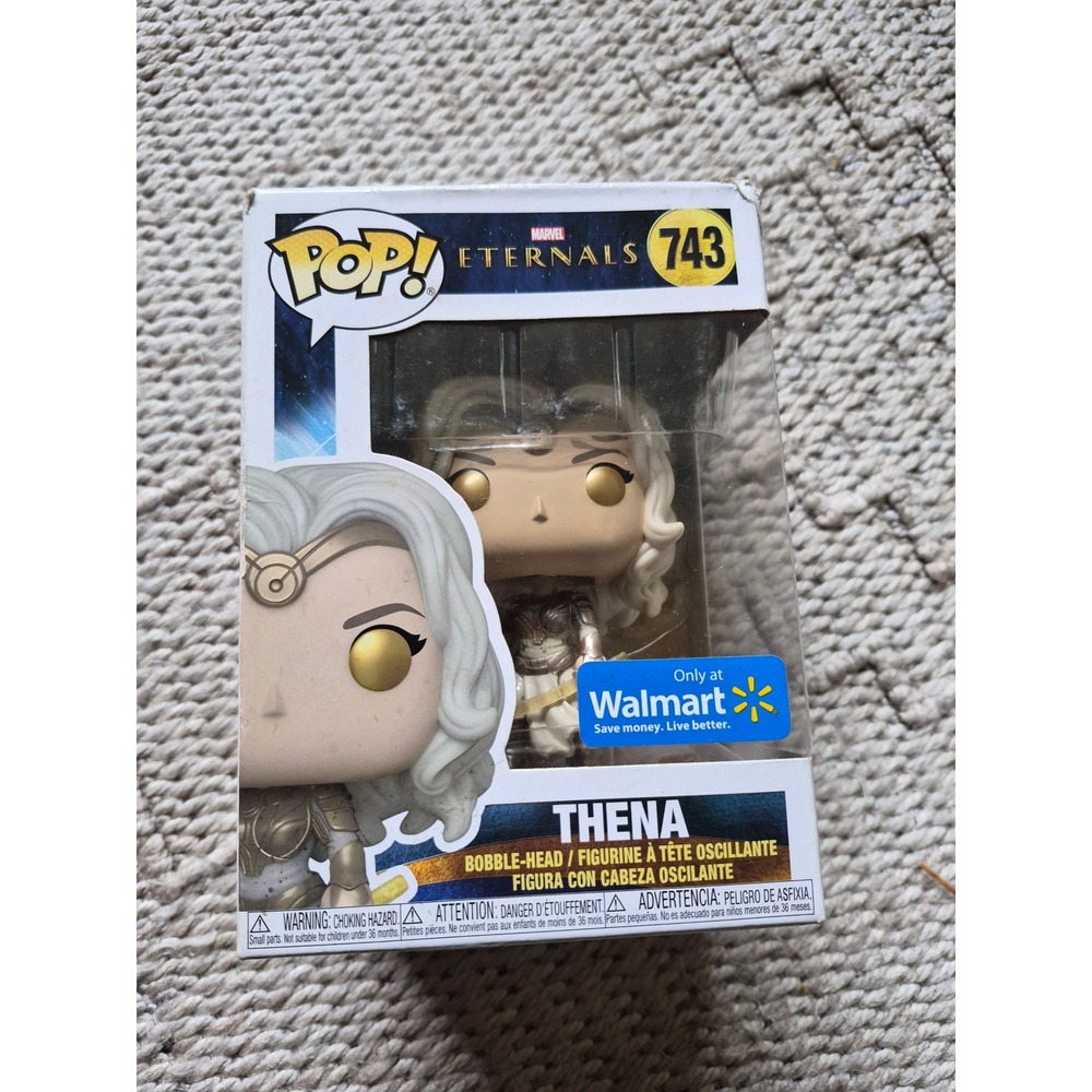 Funko Pop Marvel Eternals Thena 743 Walmart Exclusive Bobble-Head Figure